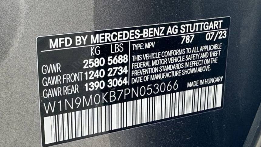 2023 Mercedes EQB W1N9M0KB7PN053066