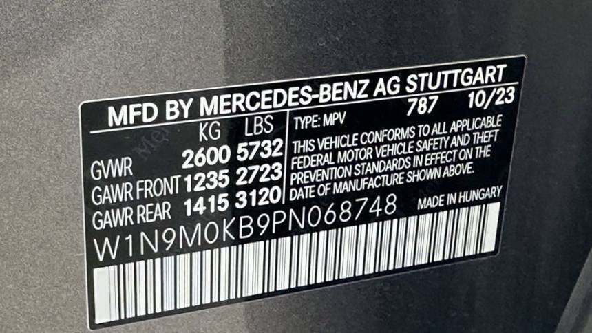 2023 Mercedes EQB W1N9M0KB9PN068748