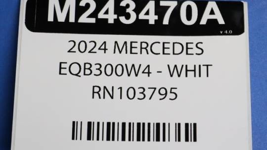 2024 Mercedes EQB W1N9M0KB4RN103795