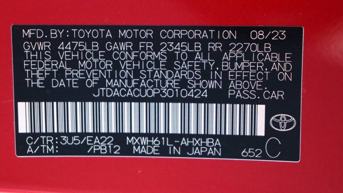 2023 Toyota Prius Prime JTDACACU0P3010424