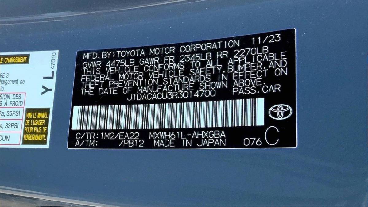 2024 Toyota Prius Prime JTDACACU3R3014700