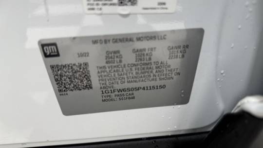 2023 Chevrolet Bolt 1G1FW6S05P4115150