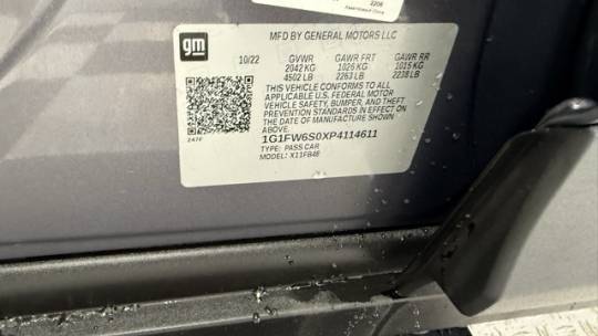 2023 Chevrolet Bolt 1G1FW6S0XP4114611