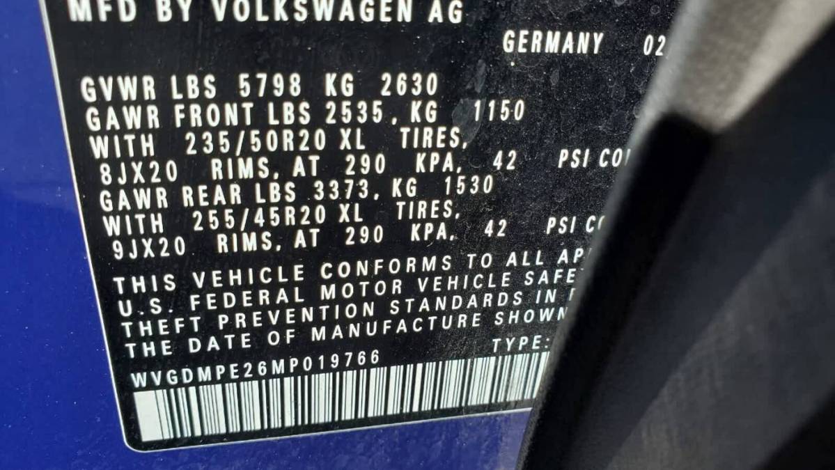 2021 Volkswagen ID.4 WVGDMPE26MP019766