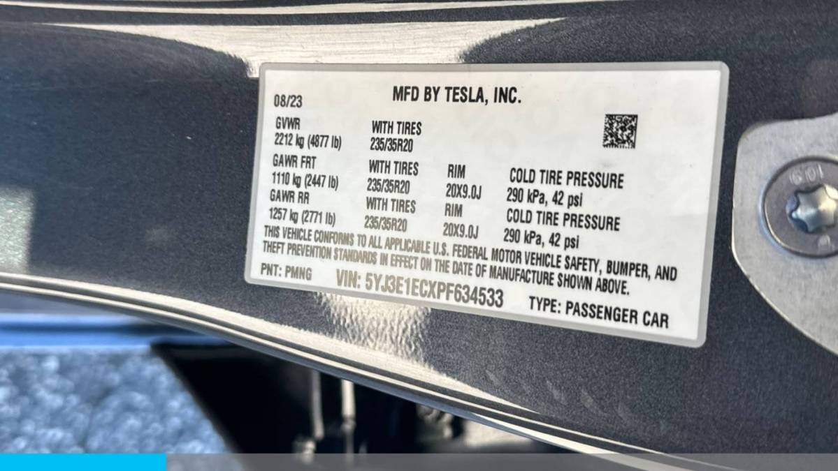 2023 Tesla Model 3 5YJ3E1ECXPF634533