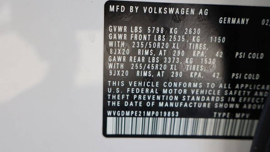 2021 Volkswagen ID.4 WVGDMPE21MP019853