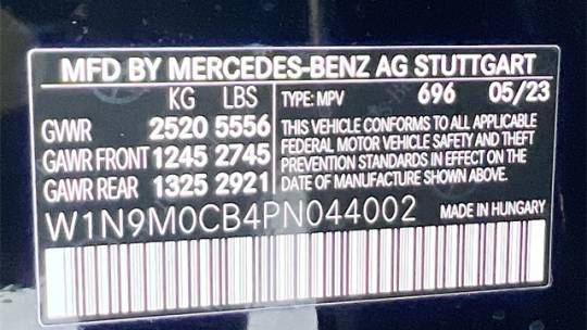 2023 Mercedes EQB W1N9M0CB4PN044002