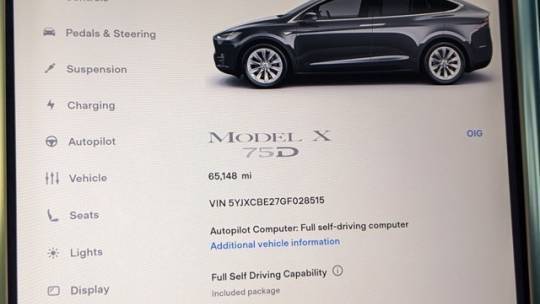 2016 Tesla Model X 5YJXCBE27GF028515