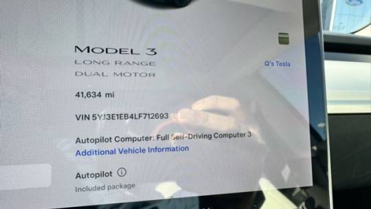 2020 Tesla Model 3 5YJ3E1EB4LF712693