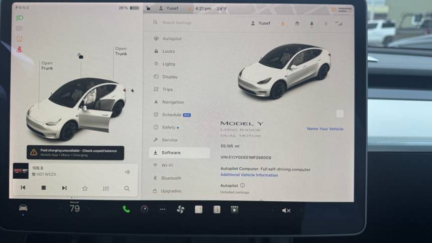 2021 Tesla Model Y 5YJYGDEE1MF298009