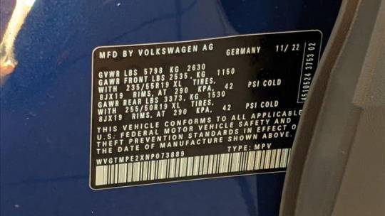 2022 Volkswagen ID.4 WVGTMPE2XNP073889