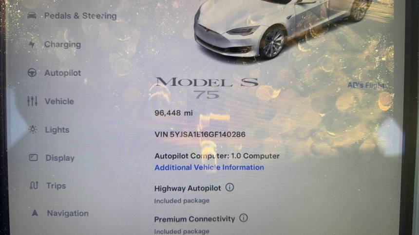 2016 Tesla Model S 5YJSA1E16GF140286