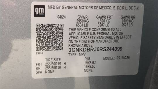 2024 Chevrolet Blazer EV 3GNKDBRJ0RS244099