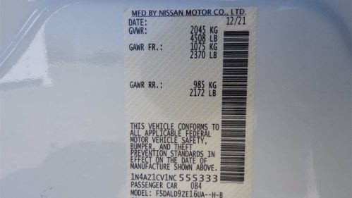 2022 Nissan LEAF 1N4AZ1CV1NC555333