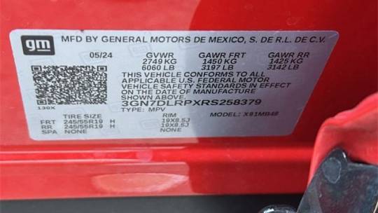 2024 Chevrolet Equinox EV 3GN7DLRPXRS258379