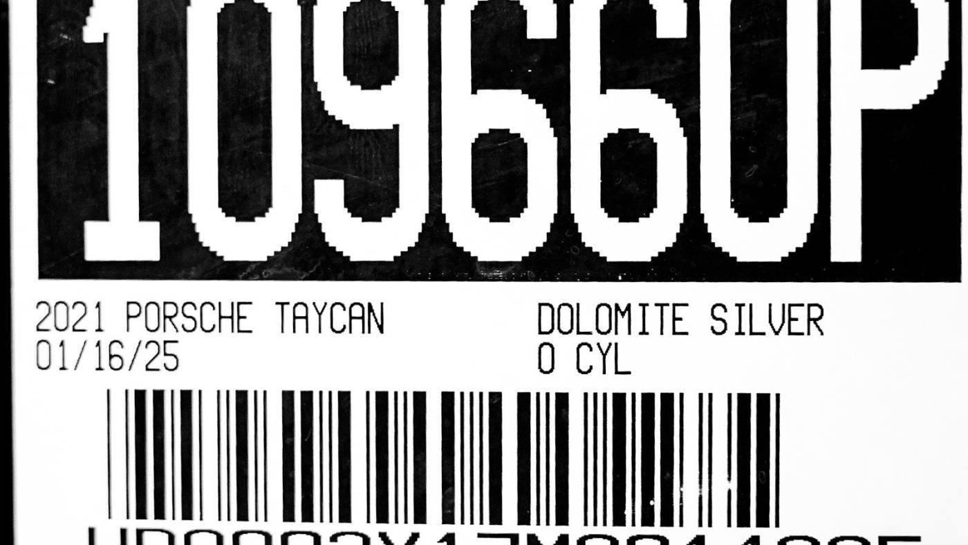 2021 Porsche Taycan WP0AA2Y17MSA14825