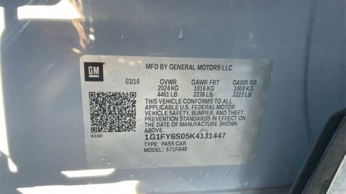 2019 Chevrolet Bolt 1G1FY6S05K4131447