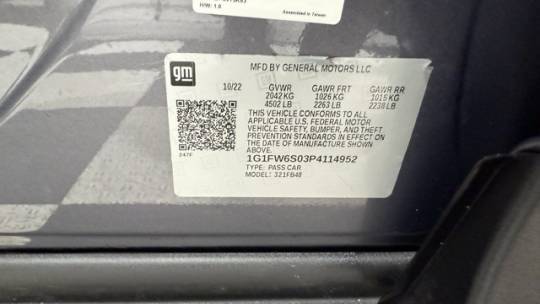 2023 Chevrolet Bolt 1G1FW6S03P4114952