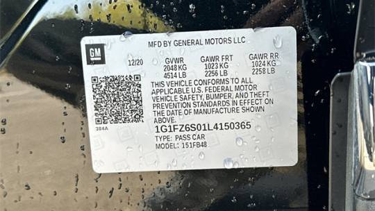2020 Chevrolet Bolt 1G1FZ6S01L4150365