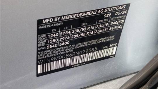 2024 Mercedes EQB W1N9M0CB6RN099585