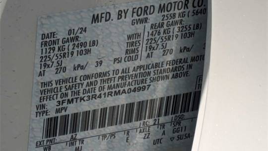 2024 Ford Mustang Mach E 3FMTK3R41RMA04997