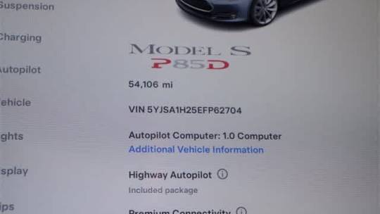 2014 Tesla Model S 5YJSA1H25EFP62704