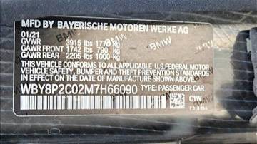 2021 BMW i3 WBY8P2C02M7H66090