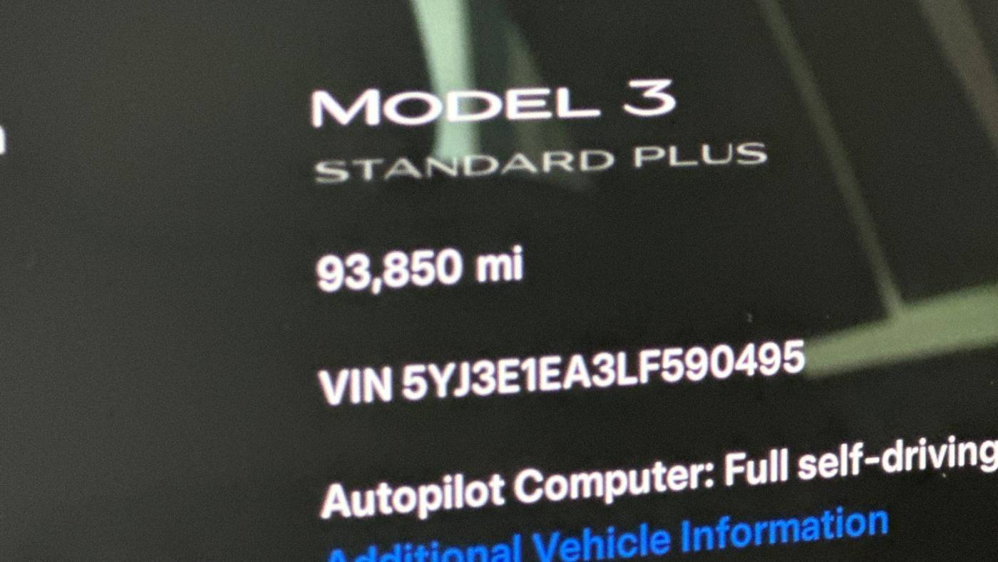2020 Tesla Model 3 5YJ3E1EA3LF590495