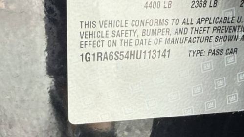 2017 Chevrolet VOLT 1G1RA6S54HU113141