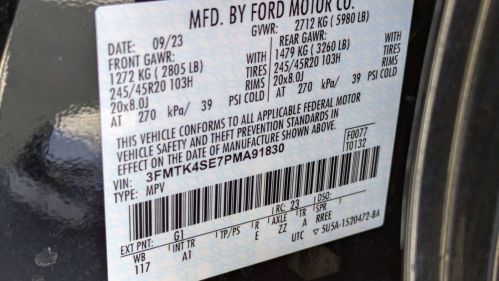 2023 Ford Mustang Mach E 3FMTK4SE7PMA91830
