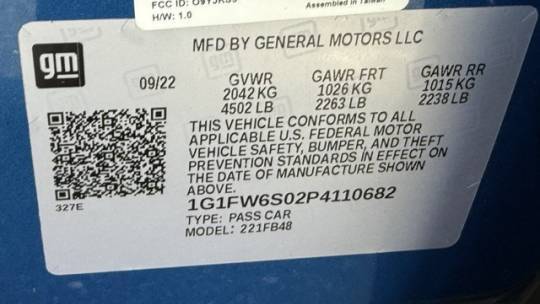 2023 Chevrolet Bolt 1G1FW6S02P4110682