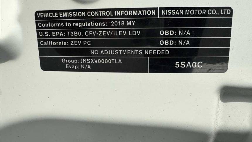 2018 Nissan LEAF 1N4AZ1CP5JC310479