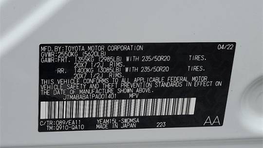 2023 Subaru Solterra JTMABABA1PA001401