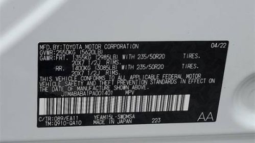 2023 Subaru Solterra JTMABABA1PA001401