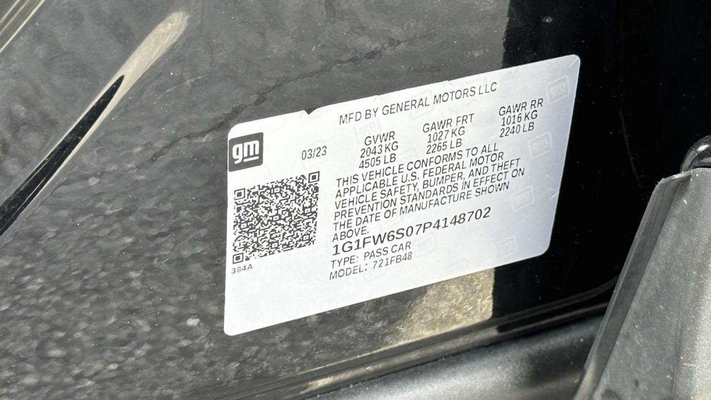 2023 Chevrolet Bolt 1G1FW6S07P4148702