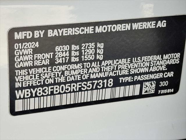 2024 BMW i4 WBY83FB05RFS57318