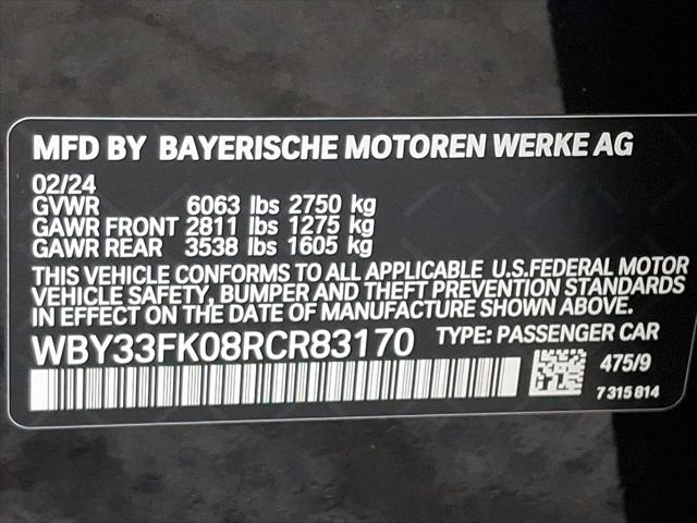 2024 BMW i5 WBY33FK08RCR83170