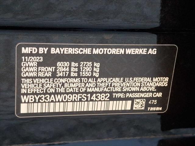 2024 BMW i4 WBY33AW09RFS14382