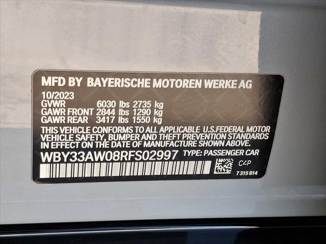 2024 BMW i4 WBY33AW08RFS02997