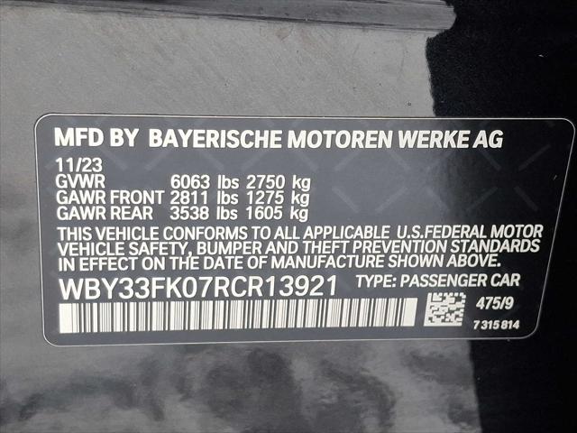 2024 BMW i5 WBY33FK07RCR13921