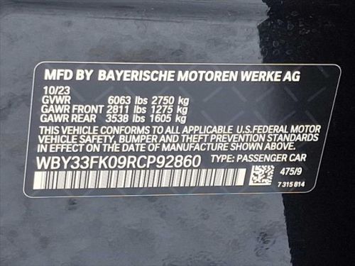 2024 BMW i5 WBY33FK09RCP92860