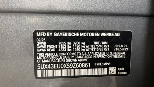 2025 BMW X5 5UX43EU0XS9Z60861