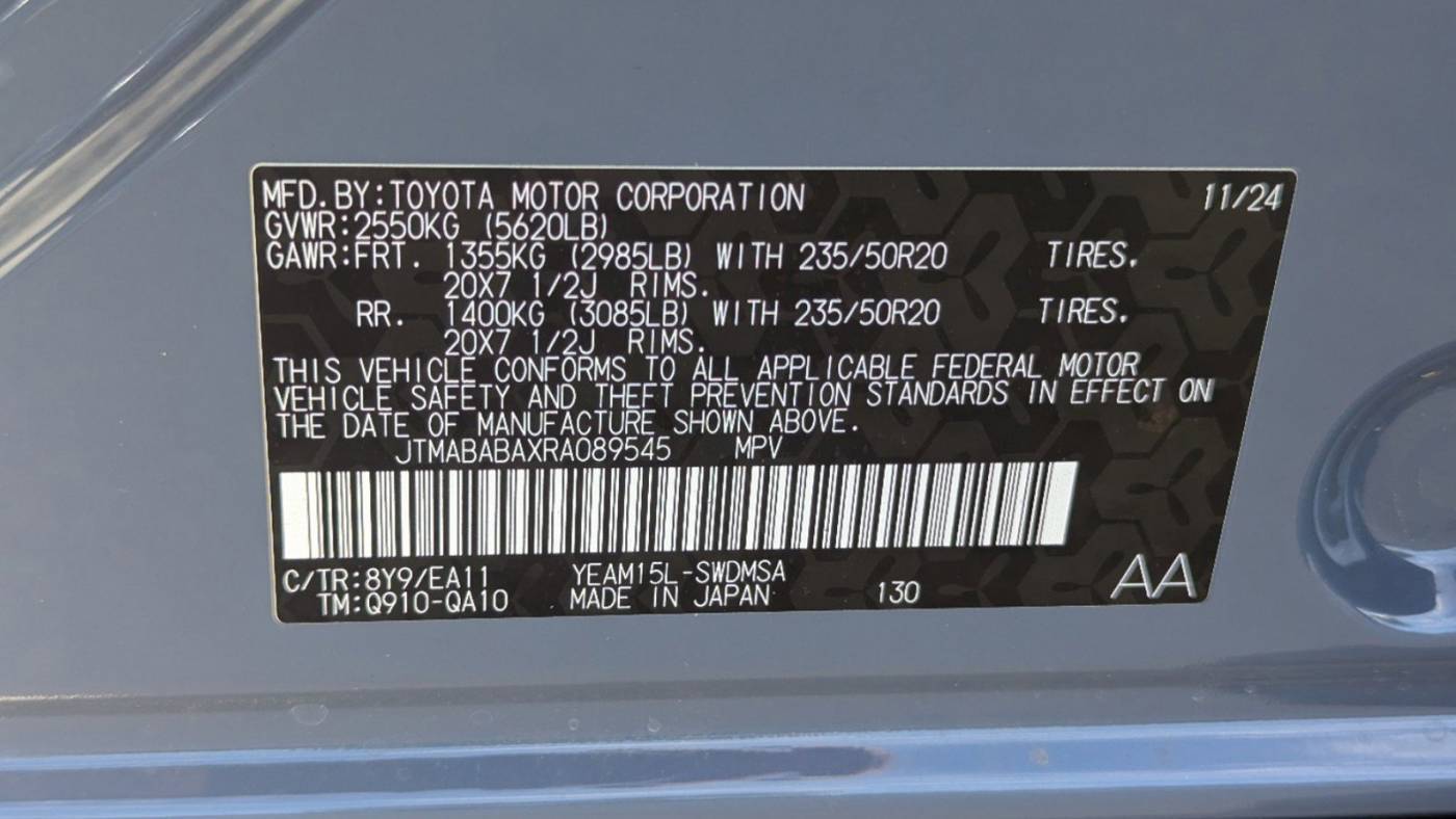 2024 Subaru Solterra JTMABABAXRA089545