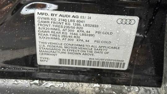 2024 Audi Q4 e-tron WA1KUBFZ3RP058648