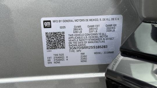 2025 Chevrolet Equinox EV 3GN7DSRR2SS185283