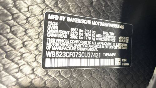 2025 BMW iX WB523CF07SCU37421