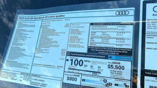 2025 Audi Q4 e-tron WA14UBFZ3SP032288