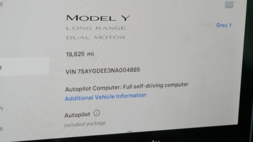 2022 Tesla Model Y 7SAYGDEE3NA004885
