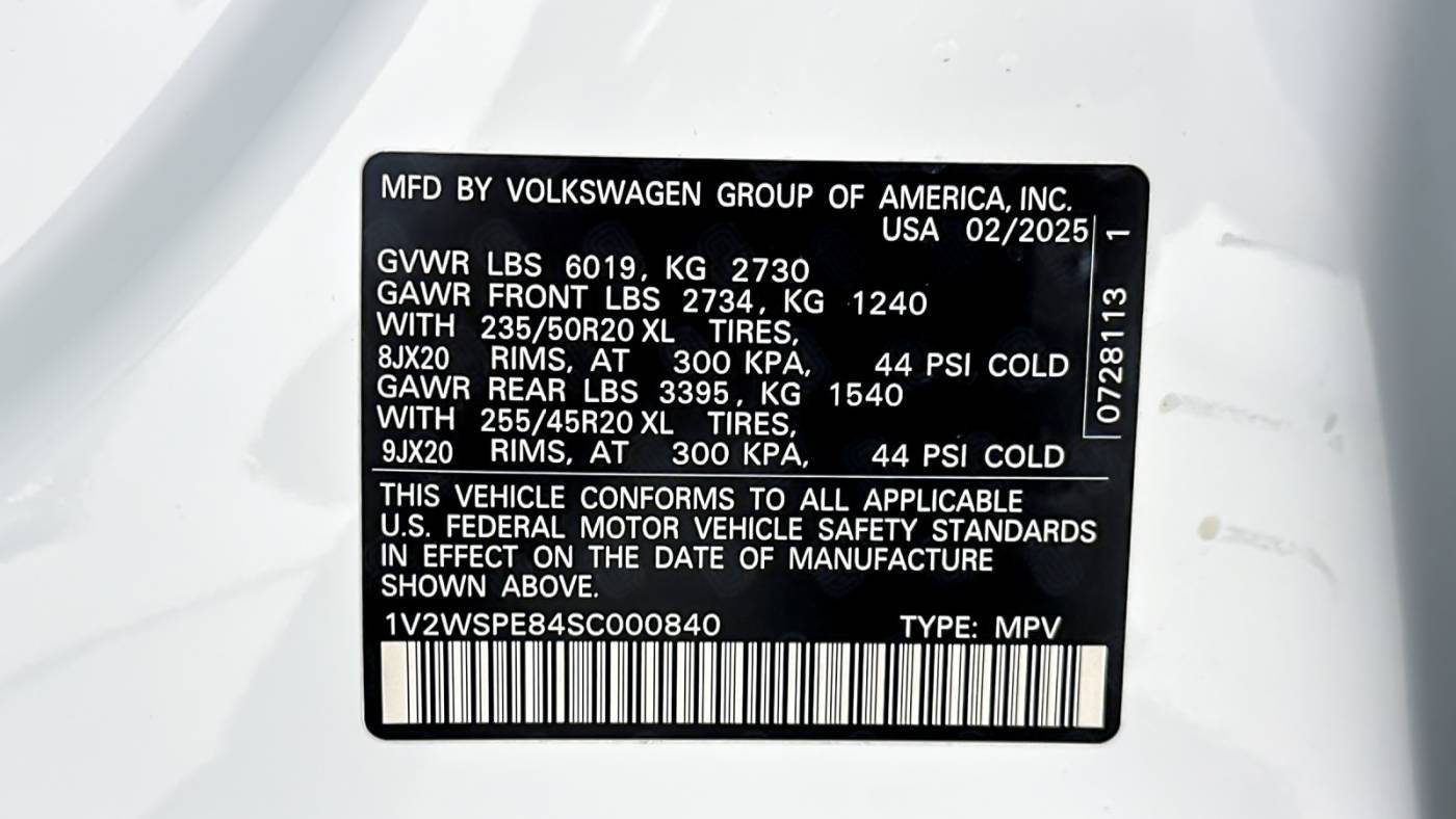 2025 Volkswagen ID.4 1V2WSPE84SC000840