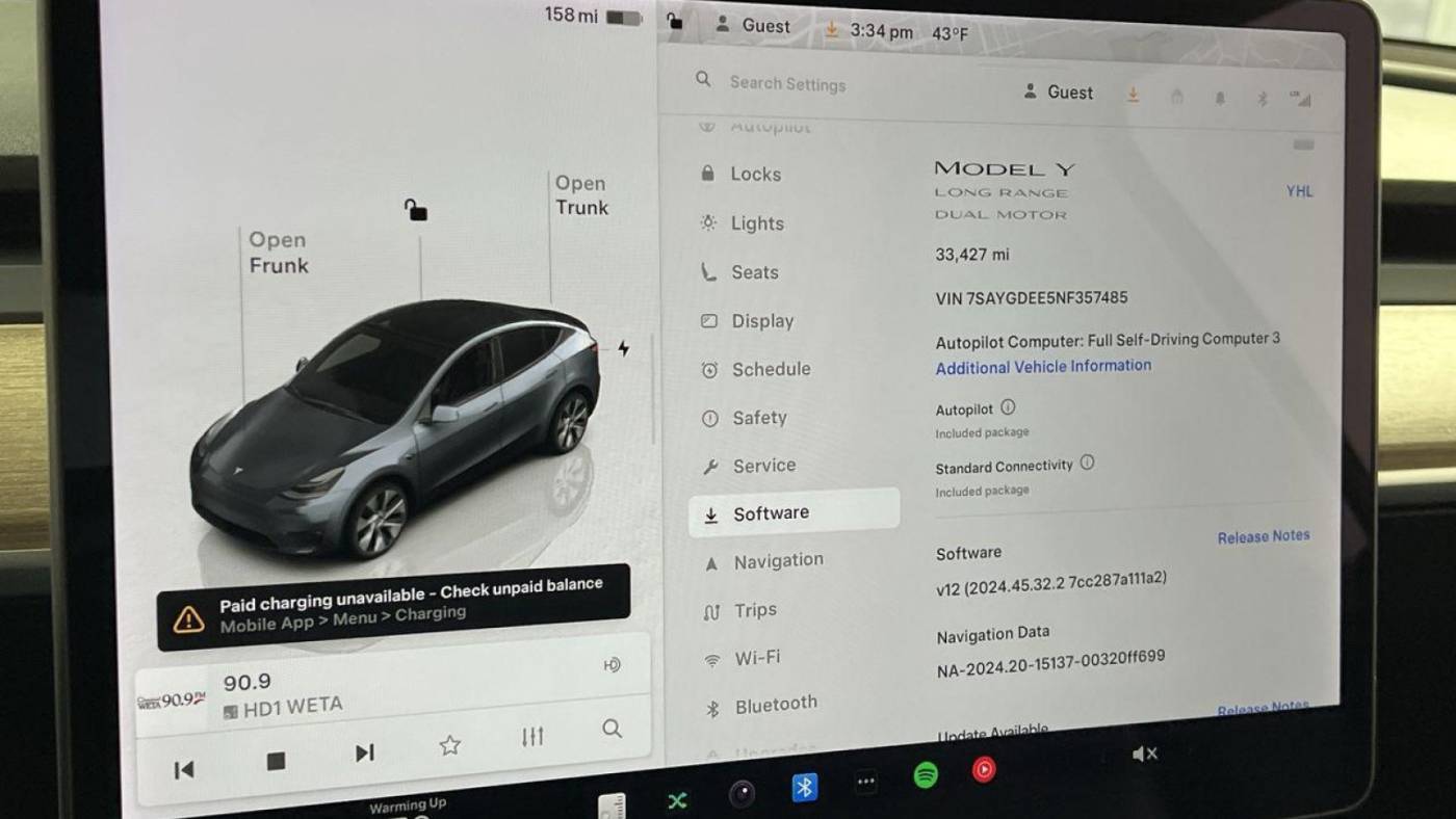 2022 Tesla Model Y 7SAYGDEE5NF357485